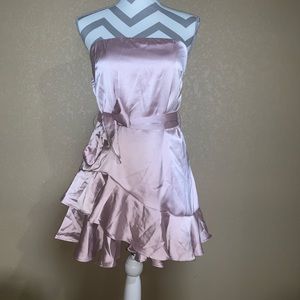 Strapless Blush Silk Romper